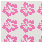 Rosa Hibiskus-Blumen-hawaiischer Strand-Girly Stoff (Muster)