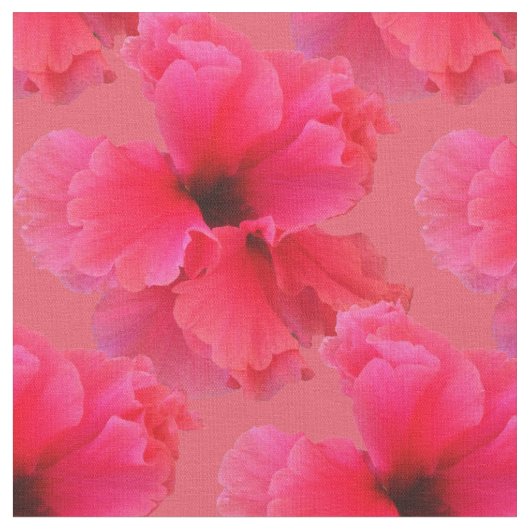 Rosa Hibiskus-Blumendruck-Gewebe Stoff (Nahaufnahme)