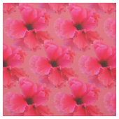 Rosa Hibiskus-Blumendruck-Gewebe Stoff (Muster)