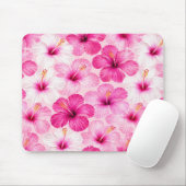 Rosa Hibiskus Blumenmauspad Mousepad (Mit Mouse)