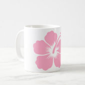 Rosa Hibiskus F Kaffeetasse (Vorderseite Links)