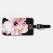 Rosa Hibiskus Gepäckanhänger (Vorderseite horizontal)