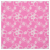 Rosa Hibiskus-Hawaiianer Stoff (Muster)