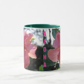 Rosa Hibiskus in Hawaii Tasse (Zentrum)
