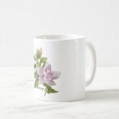 Rosa Hibiskus Kaffeetasse (VorderseiteRechts)