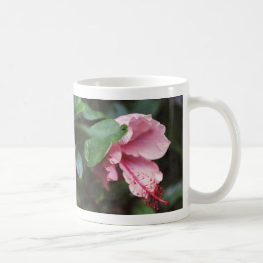 rosa Hibiskus Kaffeetasse (Rechts)