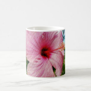 Rosa Hibiskus Kaffeetasse