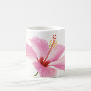 Rosa Hibiskus-Kaffeetasse / Teetasse