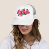 Rosa Hibiskus-Königin-Hut Truckerkappe (Beispiel)