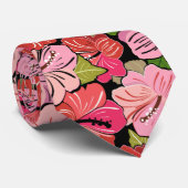 Rosa Hibiskus Krawatte (Gerollt)