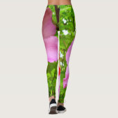 Rosa Hibiskus Leggings (Rückseite)