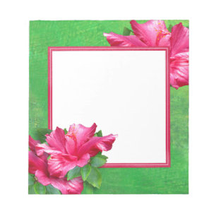 Rosa Hibiskus-Leu-Notizblock Notizblock