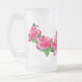 Rosa Hibiskus-Leu-Tasse Mattglas Bierglas (Links)