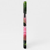 Rosa Hibiskus mit Raindrops iPhone Case Hülle (Rechte Seite)