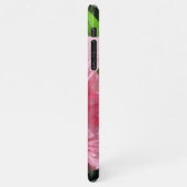 Rosa Hibiskus mit Raindrops iPhone Case iPhone Hülle (Linke Seite)