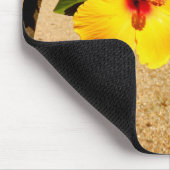 Rosa Hibiskus Mouse Mat Mousepad (Ecke)