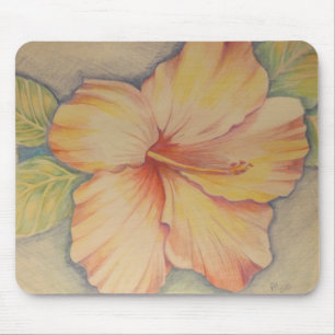 rosa Hibiskus Mousepad