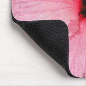 Rosa Hibiskus Mousepad (Ecke)