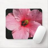 Rosa Hibiskus Mousepad (Mit Mouse)