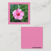 Rosa Hibiskus-Note-Karte Mitteilungskarte (Vorne/Hinten)