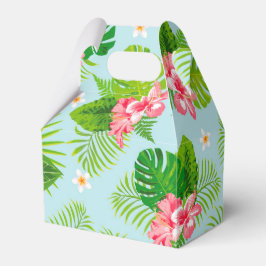 Rosa Hibiskus Palm Geschenkboxen Geschenkschachtel