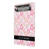 Rosa Hibiskus, rosa Blume, Ihr Name Mini Klemmbrett (Gewinkelt2)