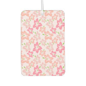 Rosa Hibiskus, rosa Blume, Muster von Blume Autolufterfrischer (Vorderseite)