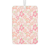 Rosa Hibiskus, rosa Blume, Muster von Blume Autolufterfrischer (Rückseite)