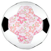 Rosa Hibiskus, rosa Blume, Muster von Blume Fußball (Gedreht)