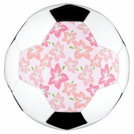 Rosa Hibiskus, rosa Blume, Muster von Blume Fußball