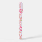 Rosa Hibiskus, rosa Blume, Muster von Blume iPhone Hülle (Rechte Seite)