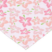 Rosa Hibiskus, rosa Blume, Muster von Blume Kurzer Tischläufer (Ecke)