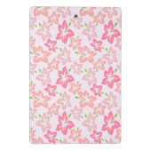 Rosa Hibiskus, rosa Blume, Muster von Blume Mini Klemmbrett (Rückseite)