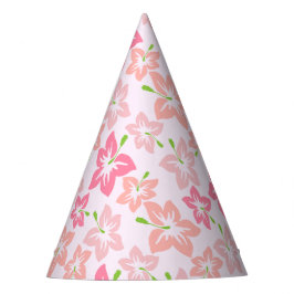 Rosa Hibiskus, rosa Blume, Muster von Blume Partyhütchen
