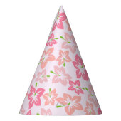 Rosa Hibiskus, rosa Blume, Muster von Blume Partyhütchen (Links)