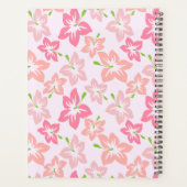 Rosa Hibiskus, rosa Blume, Muster von Blume Planer (Rückseite)