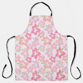 Rosa Hibiskus, rosa Blume, Muster von Blume Schürze (Vorderseite)