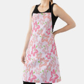 Rosa Hibiskus, rosa Blume, Muster von Blume Schürze (InSitu)