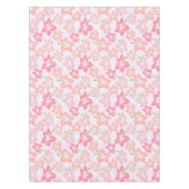 Rosa Hibiskus, rosa Blume, Muster von Blume Tischdecke (Vorderseite)