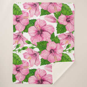 Rosa Hibiskus Sherpadecke
