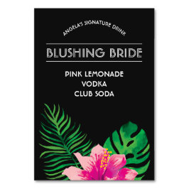 Rosa Hibiskus Signature Drink Tischnummer