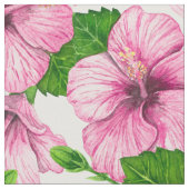 Rosa Hibiskus Stoff (Nahaufnahme)
