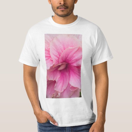 Rosa Hibiskus T-Shirt (Vorderseite)