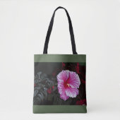 Rosa Hibiskus Tasche (Vorderseite)