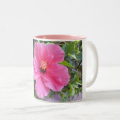 Rosa Hibiskus Tasse - wählen Sie Stil & Farbe (VorderseiteRechts)