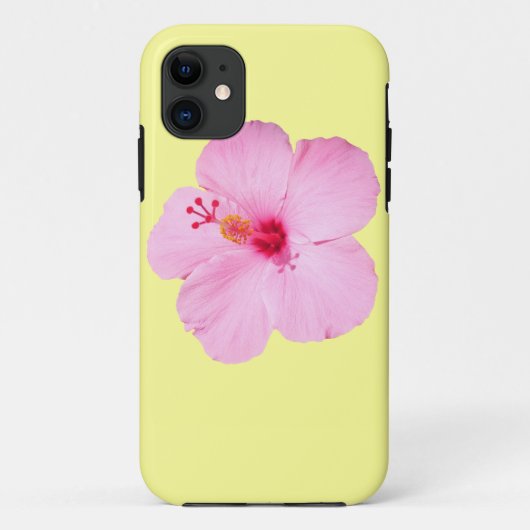 Rosa Hibiskus Tropische Blume Case-Mate iPhone Hülle (Rückseite)