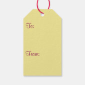 Rosa Hibiskus Tropische Blume Geschenkanhänger (Rückseite)