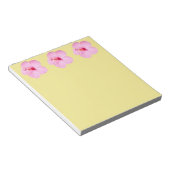 Rosa Hibiskus Tropische Blume Notizblock (angewinkelt)