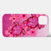 Rosa Hibiskus und Honu Schildkröten Case-Mate iPhone Hülle (Rückseite (Horizontal))