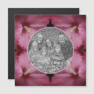 Rosa Hibiskusblüten-Magnet - Erstellen Sie Ihr eig Magnetkarte